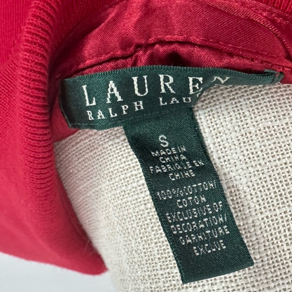 Ralph Lauren Red Sheath Dress with Polo Collar and Cuffed Sleeves - Picture 8 of 8